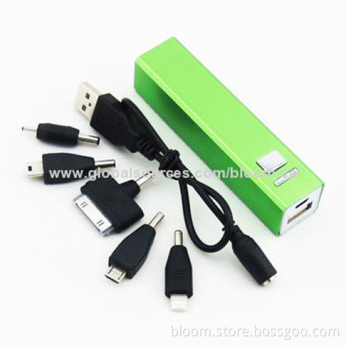 Power Bank with 2,600mAh, Ideal for iPhone 6/5S/5/4/4S, Full Capacity